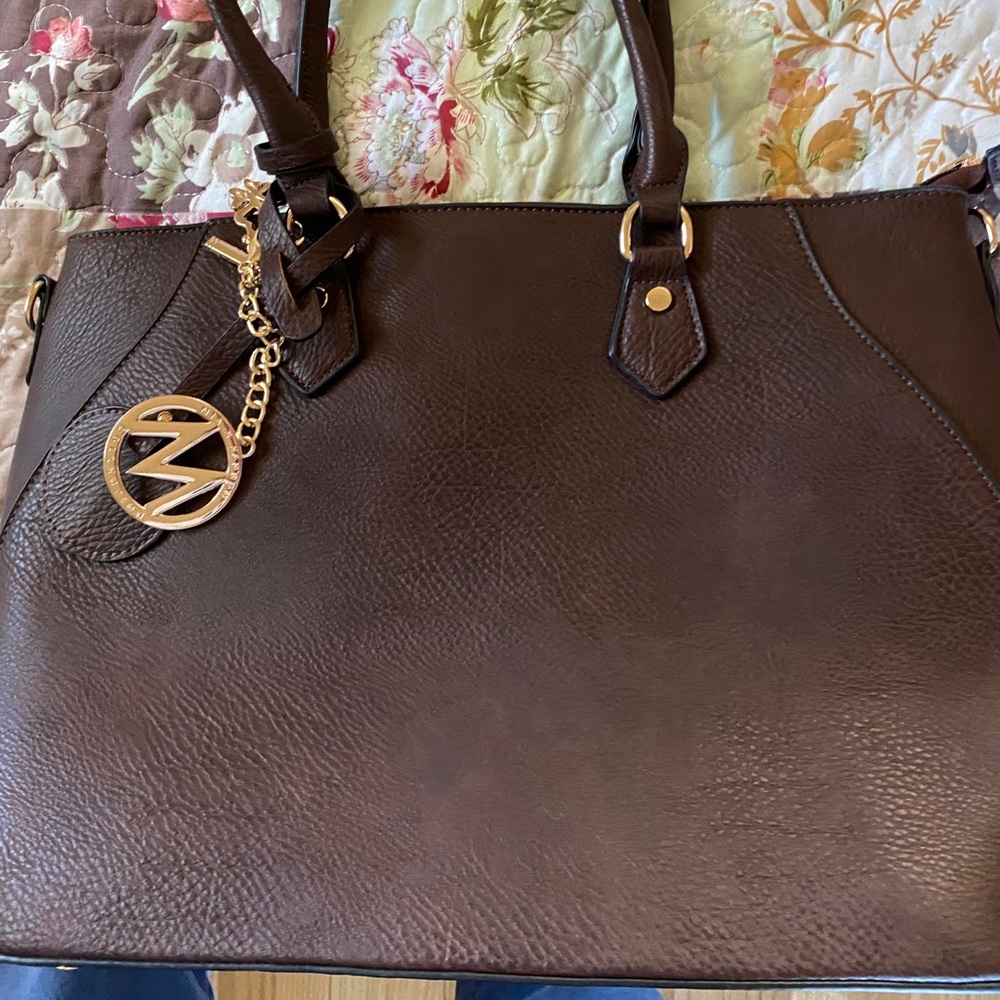 Brown Mia Farrow Collection shoulder bag